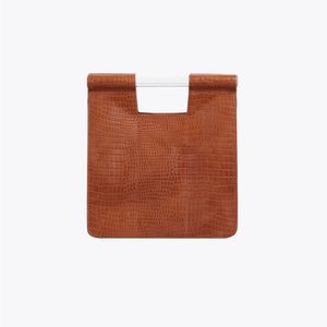 The Crossbody by Beis in Cognac Croc